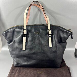 Kate Spade New York Black Leather Waverly St. Drew Large Satchel
